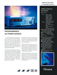Chroma 6400 Series Programmable AC Power Source - Distributed ...