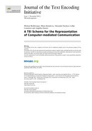 A TEI Schema for the Representation of Computer-mediated ...