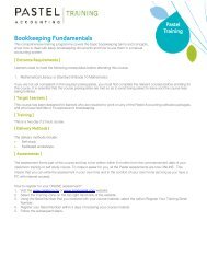 Introduction to Bookkeeping - Sage Pastel