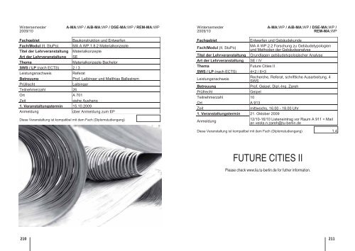 Rurbane Prototypen - Architektur TU Berlin