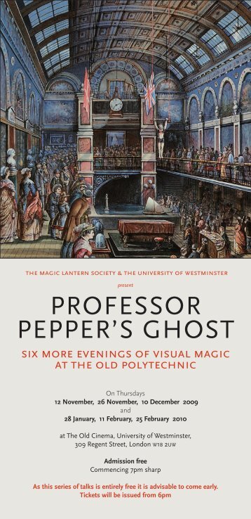 PROFESSOR PEPPER'S GHOST - Projects