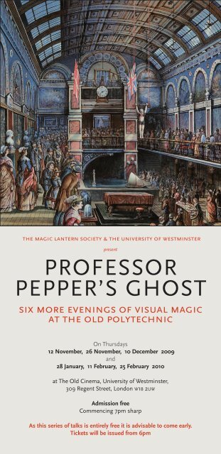 PROFESSOR PEPPER'S GHOST - Projects