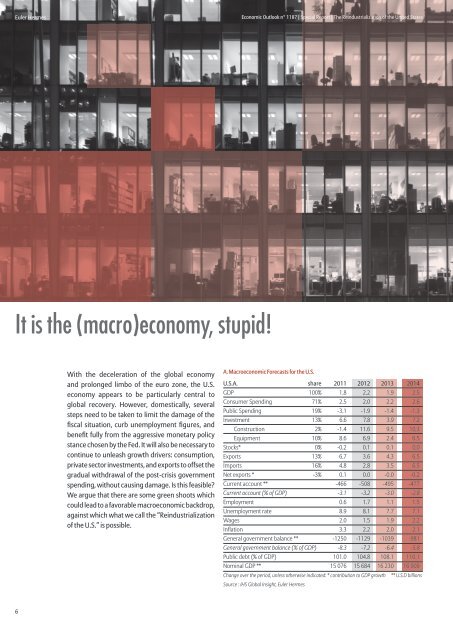 Reindustrialization in USA - Euler Hermes