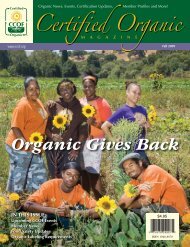 Organic Gives Back - CCOF