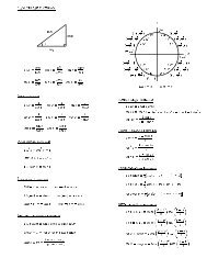 Right Triangle Definitions 1 adj opp hyp sin 1 =opp hyp cos 1 ...