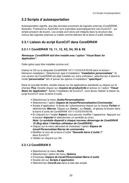 EuroCUT Basic 7 Manuel