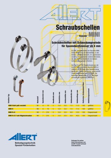Schraubschellen - Kurt Allert GmbH & Co. KG