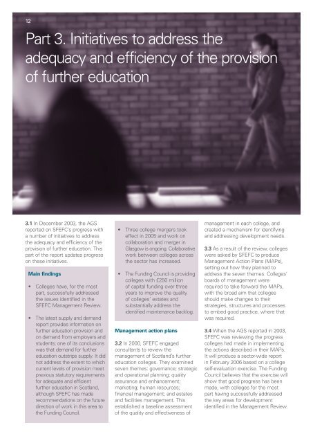 Scottish Further Education Funding Council: A ... - Audit Scotland