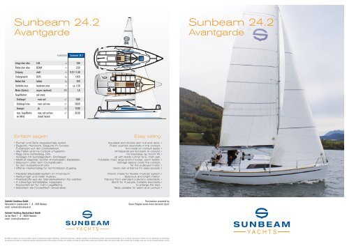 Katalog Sunbeam 24.2 - Sunbeam SchÃƒÂ¶chl Yachtbau
