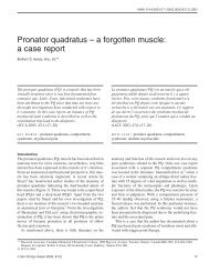 Pronator quadratus – a forgotten muscle - Journal of the Canadian ...