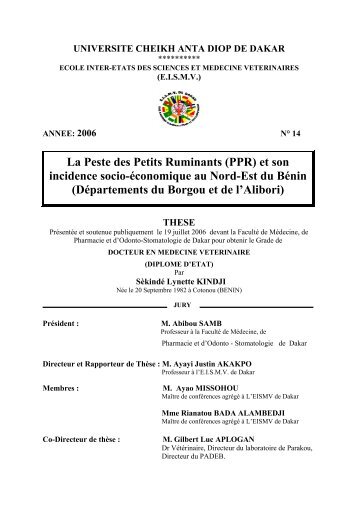 La Peste des Petits Ruminants (PPR) et son incidence socio ... - BEEP