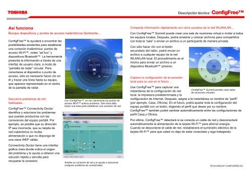 Qué es ConfigFree - Toshiba
