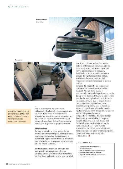 Renault Modus - Revista Cesvimap