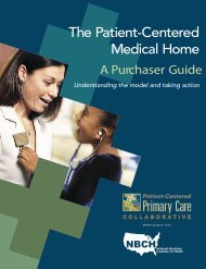 The Patient-Centered Medical Home Purchaser Guide - National ...