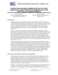 o efeito da elevada corrente de falta e dos limites das ... - SEL