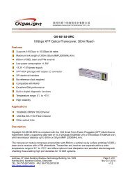 GX-85192-SRC 10Gbps XFP Optical Transceiver ... - HFC Technics