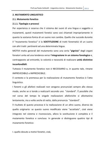mutamento fonetico_20112012_lezioni