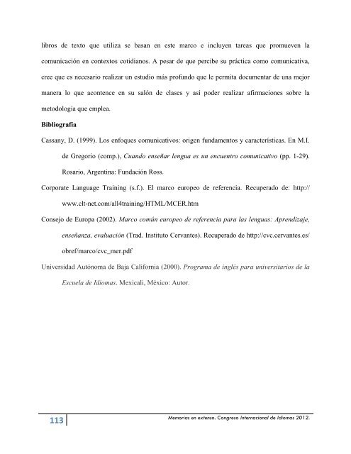 Memorias Congreso - Facultad de Idiomas Ensenada - Universidad ...