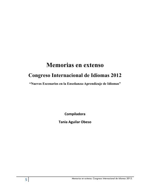 Memorias Congreso - Facultad de Idiomas Ensenada - Universidad ...