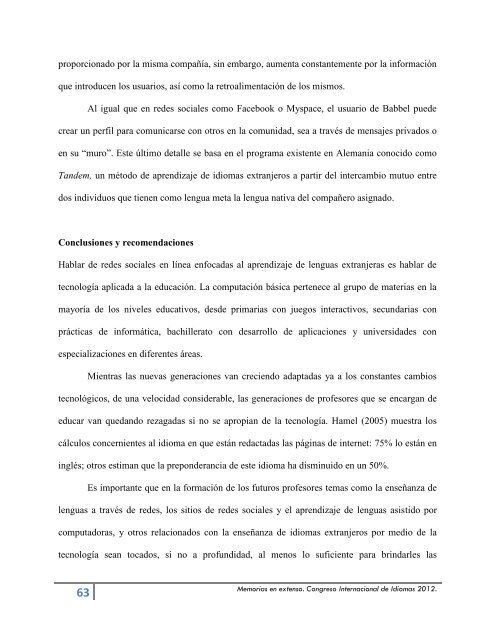 Memorias Congreso - Facultad de Idiomas Ensenada - Universidad ...