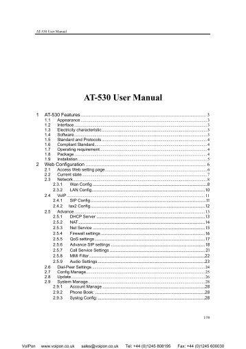 Atcom AT530 Manual (PDF)