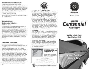 Cadillac Centennial Anniversary - MotorCities National Heritage Area