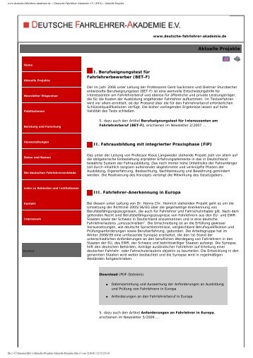 www.deutsche-fahrlehrer-akademie.de -> Deutsche Fahrlehrer ...