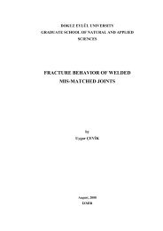 FRACTURE BEHAVIOR OF WELDED MIS-MATCHED JOINTS