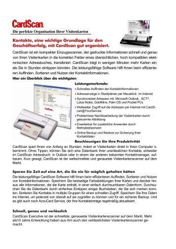 Card Scan für cobra - Fluctus IT GmbH