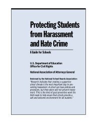 Protecting Students from Harassment and Hate Crime - Wrightslaw