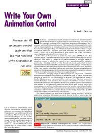 Write Your Own Animation Control - One-Stop Source Shop