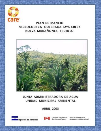 Plan de Manejo - CARE, Proyecto PASOS