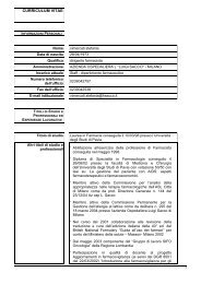 curriculum vitae - Ospedale Luigi Sacco