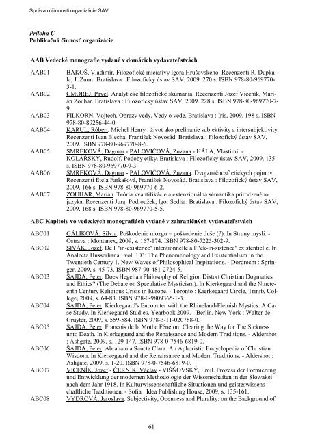 61 Praloha C Publikaa Na A Innosa Organiza Cie b Vedecka C