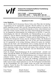 Rundbrief - Verband fÃ¼r landwirtschaftliche Fachbildung in Bayern eV