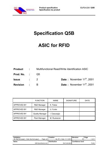 Specification Q5B ASIC for RFID - PROXMARK.org