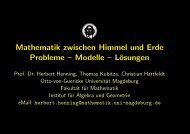 Mathematik zwischen Himmel und Erde Probleme – Modelle ...