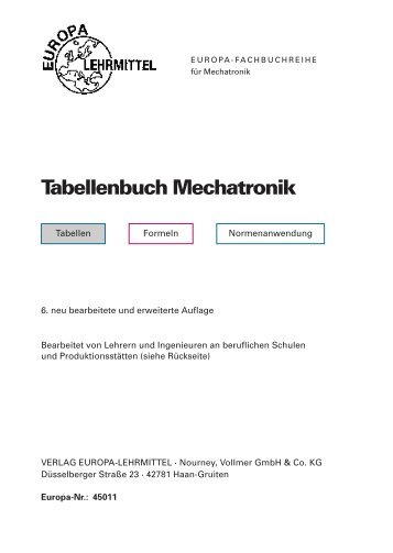 Tabellenbuch Mechatronik