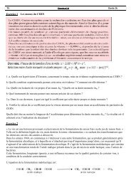 Exercice 1 Les muons du CERN 1. a. Quelle est la ... - Webnode