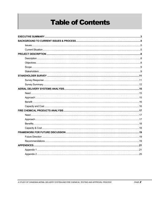 A Study of Canadian Aerial Firefighting Delivery System and Fire ...