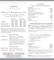 Preise & Arrangements 2012 - Hotel Lindenhof Bad Schandau