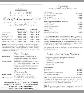 Hotel Lindenhof Bad Schandau Speisekarte Hotel Lindenhof Bad Schandau Speisekarte