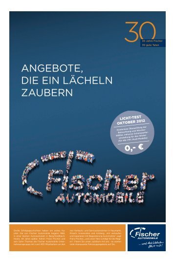 Jubiläumsangebot - Fischer Automobile
