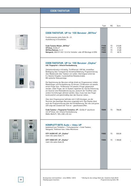 Fermax Katalog 2012