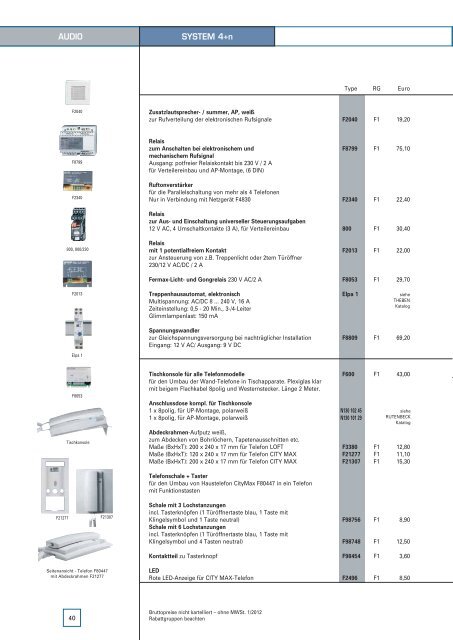 Fermax Katalog 2012