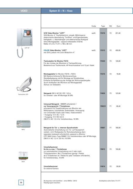 Fermax Katalog 2012