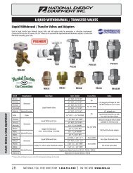 liquid withdrawal / transfer valves - National Energy Equipment