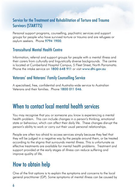 Mental Health Services