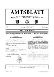 AMTSBLATT - Verwaltungsgemeinschaft Probstzella-Lehesten