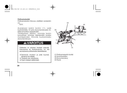CRF70F '06 omistajan kÃ¤sikirja (.pdf, 1.76 MB) - Honda